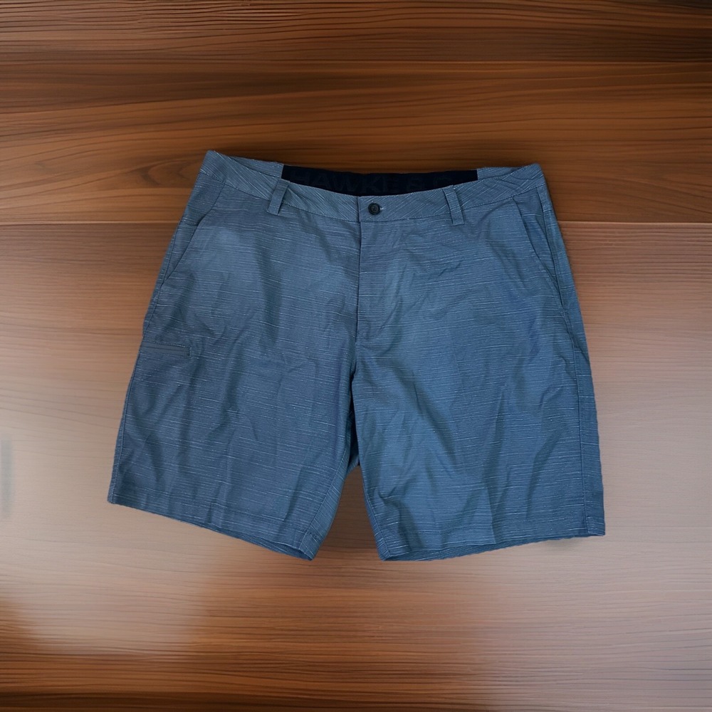 Hawke‎ & Co. Mens Stretch Woven Short Light Heather Grey. Size 38W